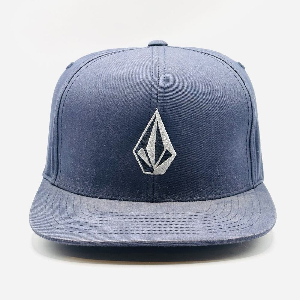 Volcom Mens Full Stone Blue Adjustable The Authentic Snapback Hat Cap